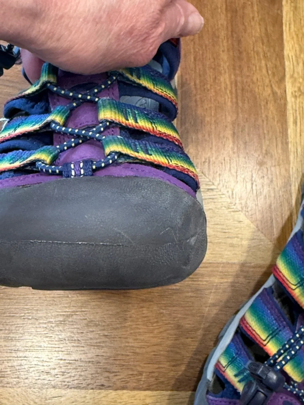 Keen Kids Rainbow Strap Purple Closed-Toe Sport Sandals